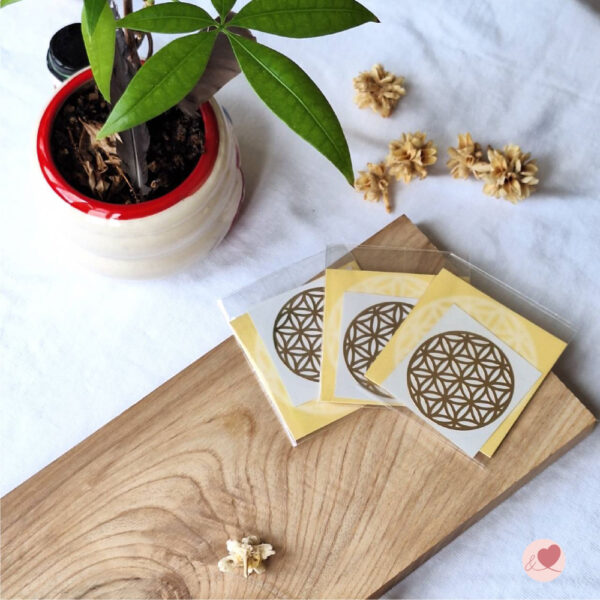 生命之花金屬貼紙：圖片 4